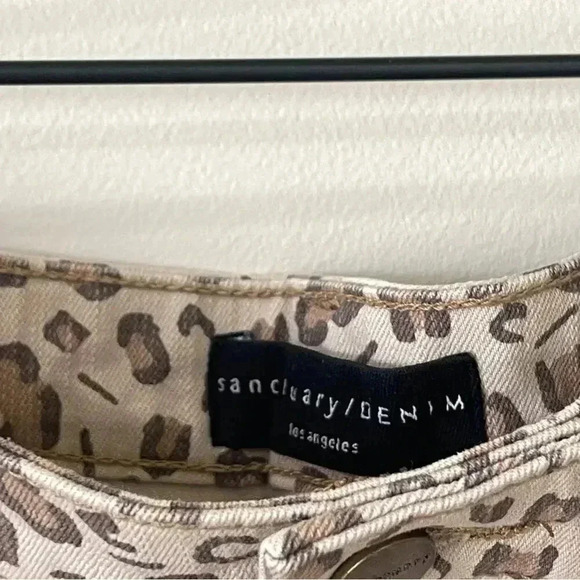 Sanctuary Denim Simone Leopard Print Mini Skirt Size 29 EUC - Picture 6 of 10
